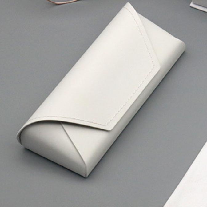 Retro Cowhide Leather Glasses Case - Handmade Myopia & Sunglasses Holder, High-End Baozi Design