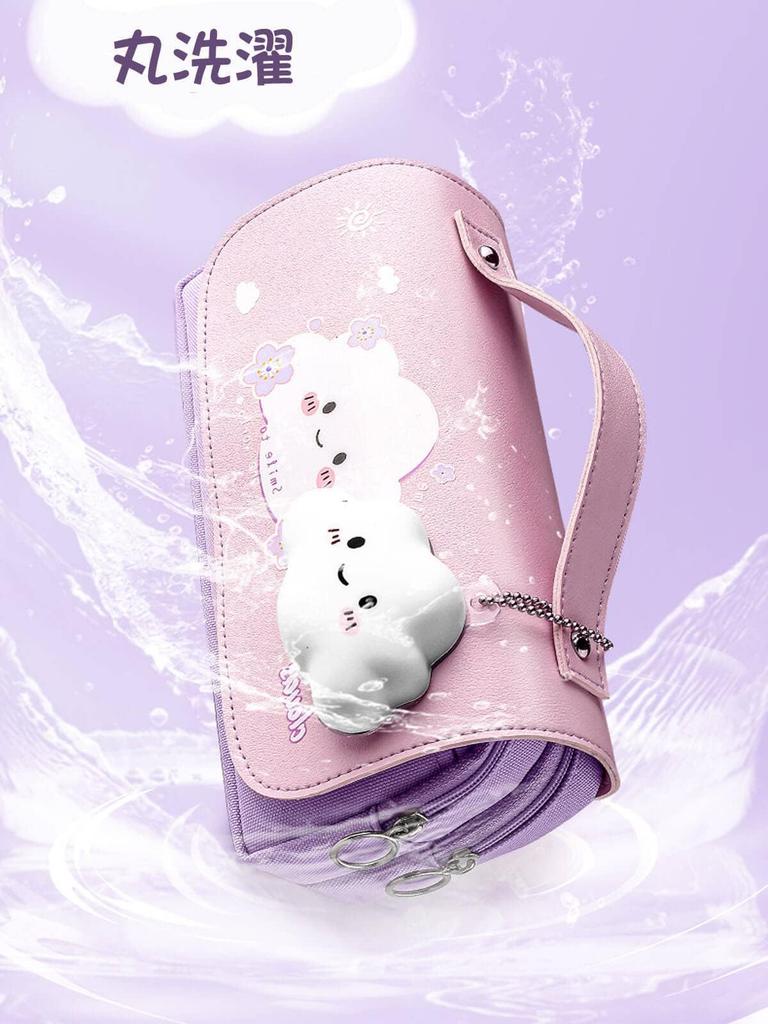 TARATI Pencil Stylish Elementary School Pencil Case for Cute Junior High School Pencil Case with Makeup Brush Stationery Storage Perfect Gift for