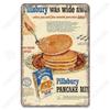 Eat Breakfast at Night Funny Sign, Kitchen Wall Decor Metal Plaque 20x30cm