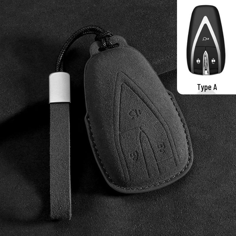 Changan Deepal SL03 Key Cover: Transparent Suede Shell, Fully Enclosed