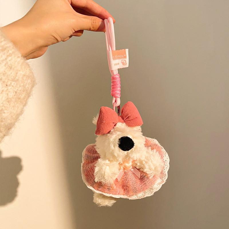 West Highland Sheepdog Pendant Plush Cartoon Rabbit Doll Small Doll Bag Pendant Keychain