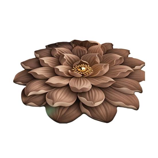 

Floor Mat Non-slip Floral Pattern Rug 3D Realistic Pattern Bath Mat Super Absorbent Shower Mat Quick-Drying Soft Carpet 60cm F