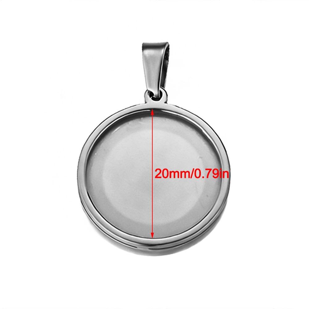 5pcs Blank Pendant Charms Round Blank Pendant Trays Versatile Tray Setting  Jewelry Making