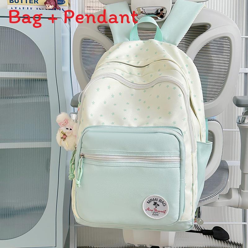 Geometric Pattern Nylon Backpack For School And Travel With Design For Teens And Adults