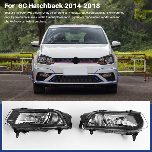 Paar 6C0941661D & 6C0941662D Lampen passen für 2014-2017 Volkswagen Polo Frontscheinwerfer-Baugruppe.