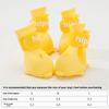 Cross-border Cartoon High-top Pet Silicone Rain Shoes Puppy Dog Going Out Non-slip Wear-resistant Waterproof Dog Shoes Teddy Foot Cover