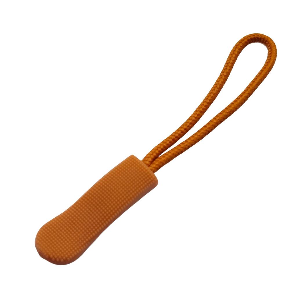 Colored PVC Zipper Pull Rope with Removable Drawstring and Rubber Pull Tab for Bags and Luggage