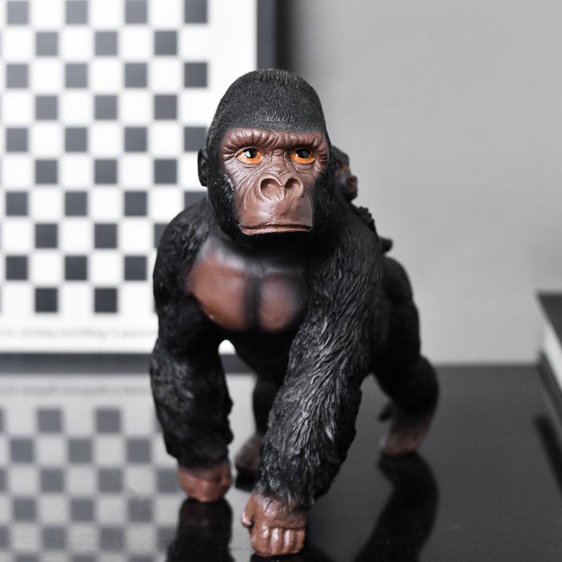 Resin Handicrafts Simulation Animal Sculpture Orangutan Monkey Parent-child Statue Decorative Figurines Home Decoration