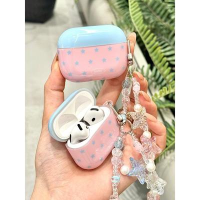 Ins Wind Contrasting Color Stars AirPodsPro1 Earphone Case, Suitable for Apple Pro1 Protective Case, Female 1st Generation 1st Generation Soft Case