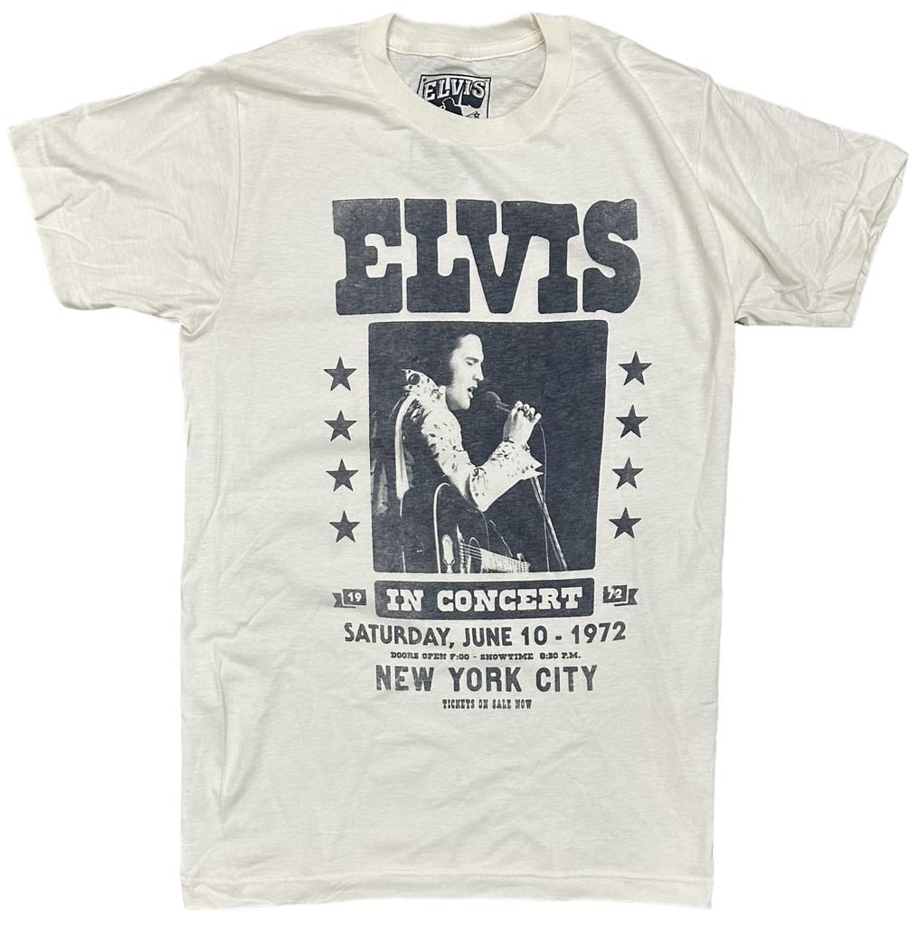 Elvis Presley Herren Offizielles Merchandise In Concert 1972 Vintage T-Shirt