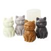 3D Fat Cat Shaped Candle Silicone Mold for DIY Hand-made Candle Ornaments Mould Handicrafts Making Tool Baking Mold