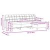 Vidaxl 3-Osobowa Sofa Z Podnóżkiem, Jasnoszary, 210 Cm, Tkaniną