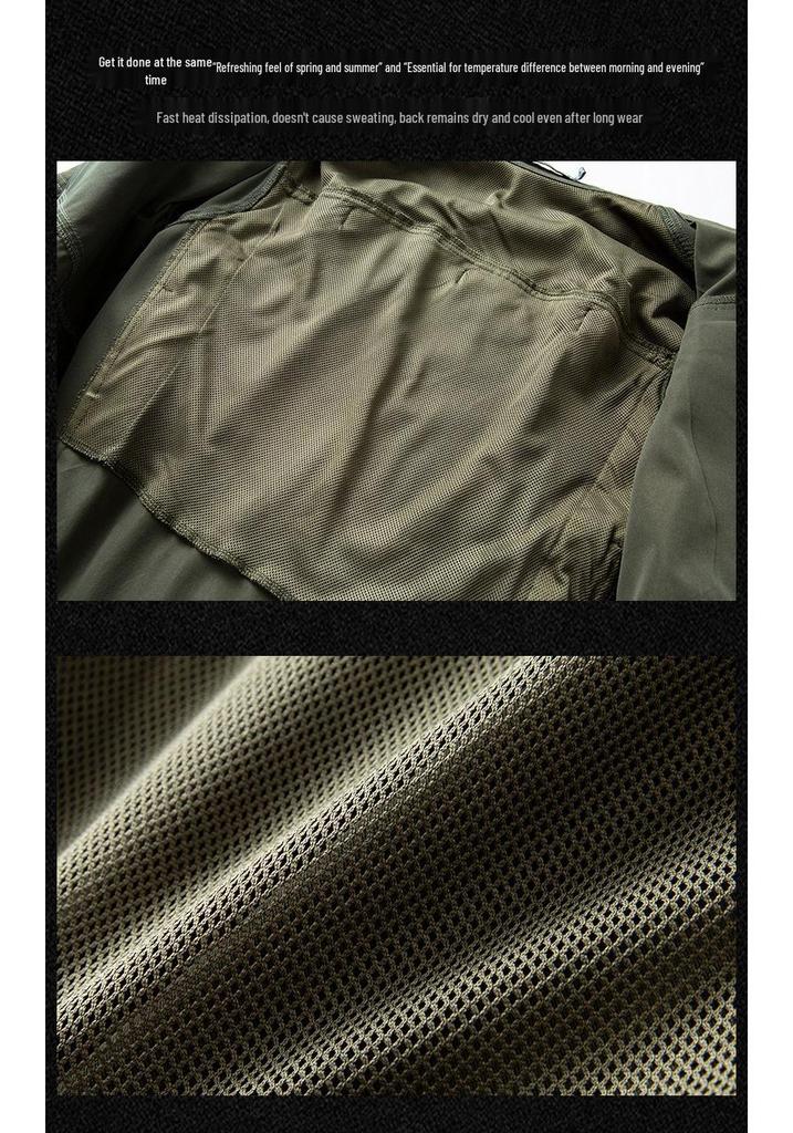Men's Outdoor Quick Dry Tactical Shirt - Long Sleeve, Breathable, Elastic, Multi-Pocket