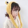 Cute for Frog Hat Big Ears Headgear Cartoon Knitted Hat Winter Warm Headdress