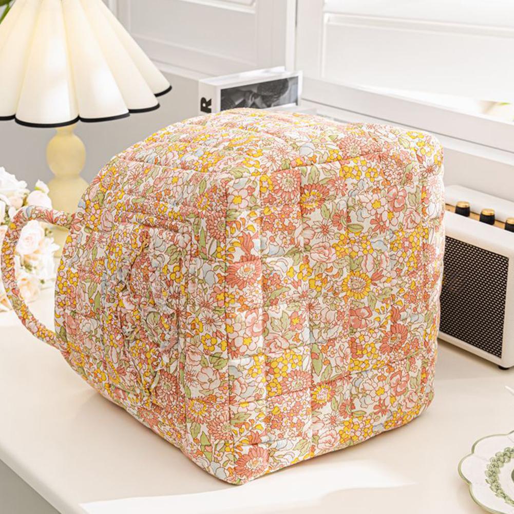 Padded Laundry Baskets Large Capacity Pastoral Style Baskets Quilted Laundry Hampers for Small Apartment Dormitory Closet