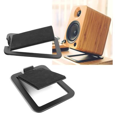 2Pcs Desktop Lautsprecher Steht Monitor Computer Lautsprecher Halterung Halter Metall Lautsprecher Unterstützung Basis Lautsprecher Zubehör