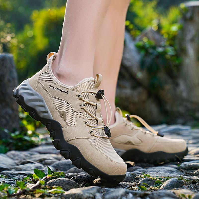 Herren Wanderschuhe Atmungsaktiv Bequem Klettern Trekking Sneaker für Herren Outdoor Rutschfest Lässig Sport Herren Laufschuhe
