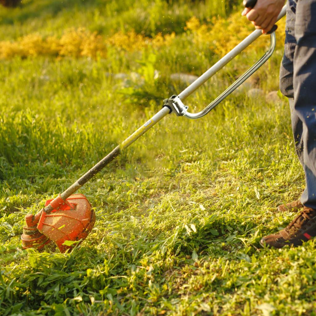 Ergonomic Trimming Handle, Corded Trimming Handle, Handle Extension With Bracket Clip, Handle For Care, Landscaping, Trimming Edge, Aluminum