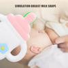 Baby Teether Cartoon Bottle Shape One Piece Soft Flexible Baby Silicone Teether Baby Teething Chew Toys
