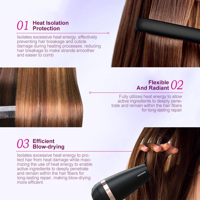 PURC Heat Protection Spray Smoothing Anti Frizz Dry Hair Scalp Treatment Hair Care Products for Women
