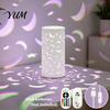Home Decor Lighting USB Butterfly Projector Lamp, RGB 16 Colors Decorative Lamp with Remote Projection Light Control, Hollow-out LED Night for Bedroom
