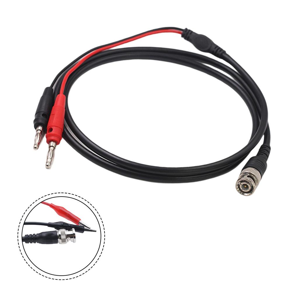 Test Hook Cable Signal Connection Probe Black BNC Male To Test Hook Cable Strong Clamping Force Black And Red Color