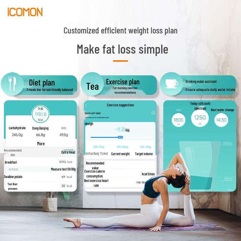ICOMON Smart Body Fat & Heart Rate Scale