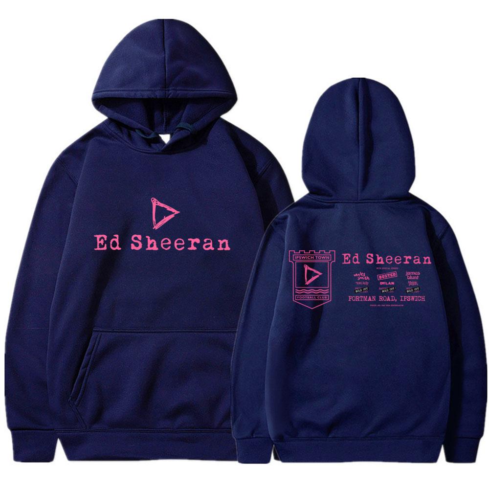Korean Fashion Hoodies Ed Sheeran Play Tour 2025 Merch Tops Men Women Clothing Fashion Vintage Clothes for Teens Cotton Hoodie
