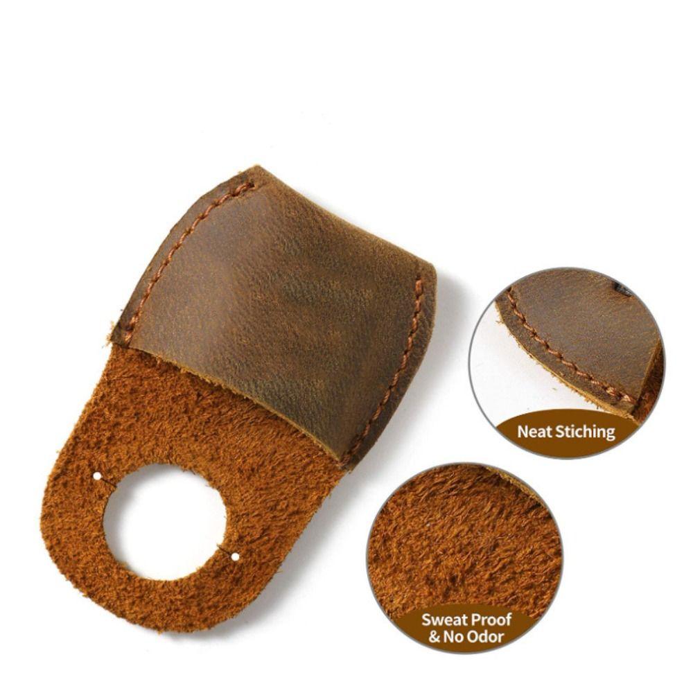 Durable PU Leather Thumb Protection Fire Resistant Spoon Carving Kit Carpenter Thumb Guard