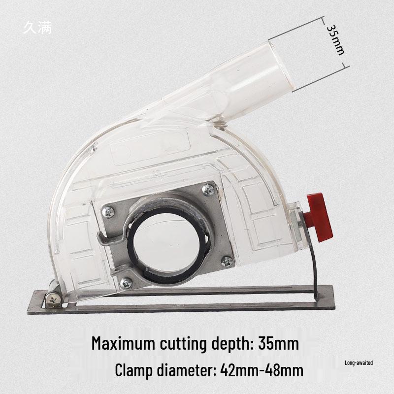 100 Angle Grinder Dust Extraction Hood: Multifunctional Dustless Saw Groover Protective Cover Set