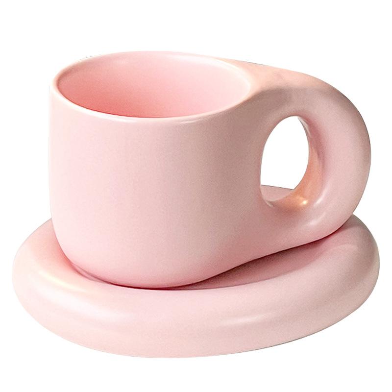 Premium Nordic Simple Ceramic Couple Cup Creative Trend Cute Fat Fat Cup Water Cup Coffee Cup Strong Strong Strong