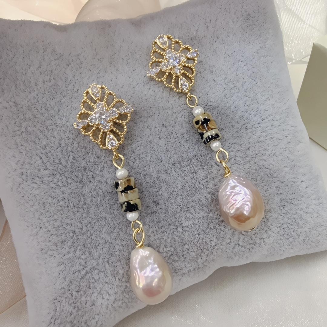 Натуральные мятые серьги-гвоздики в виде капель воды, серьги-гвоздики с жемчугом Эдисона, серьги-гвоздики с кружевом, уникальные средневековые серьги silver needle/zircon