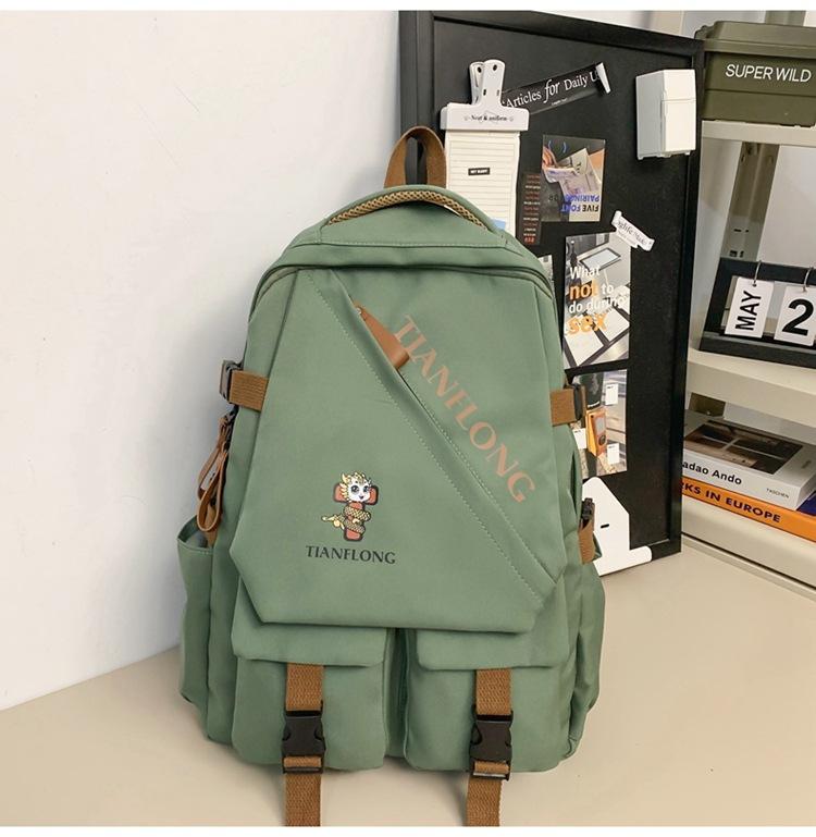 

Рюкзак Женский Студенческий Школьный Рюкзак Ученик Старшей Школы Ученик Средней Школы Отдых Путешествия Универсальный Компьютерный Рюкзак Мужской зелёный