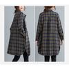 Vintage Long Sleeve Loose Fit Women S Skull Pattern Shirt