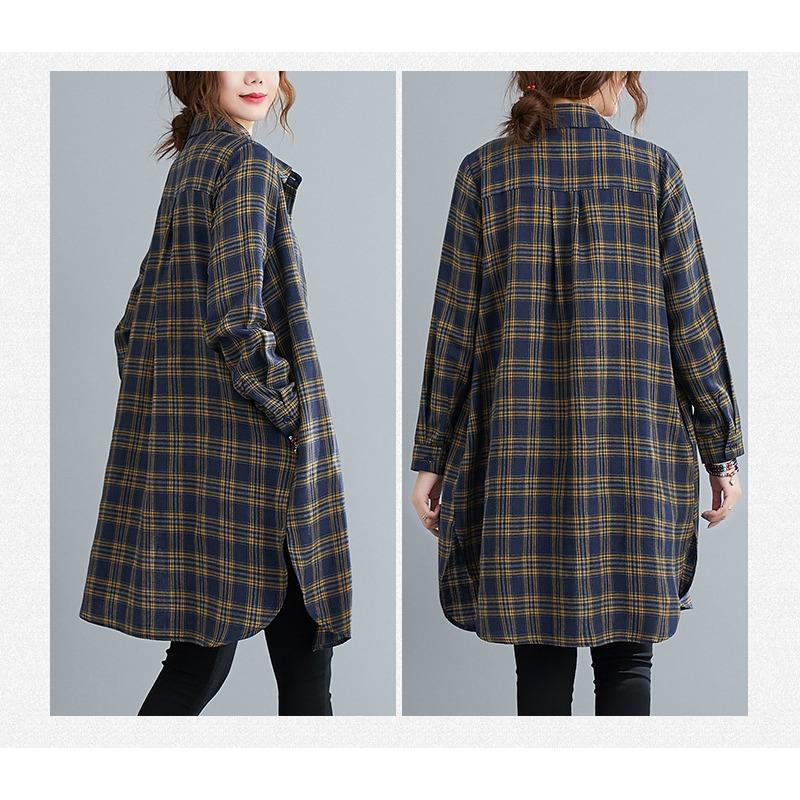 Vintage Long Sleeve Loose Fit Women S Skull Pattern Shirt
