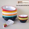 LIJIA FITMENT Melamine 8.5-inch Dining Plate