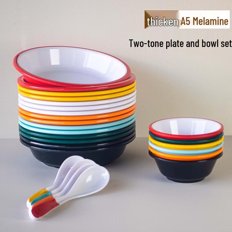 LIJIA FITMENT Melamine 8.5-inch Dining Plate