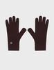 Meleugo 100% Wool Dante Ribbed Gloves [Dark Brown]