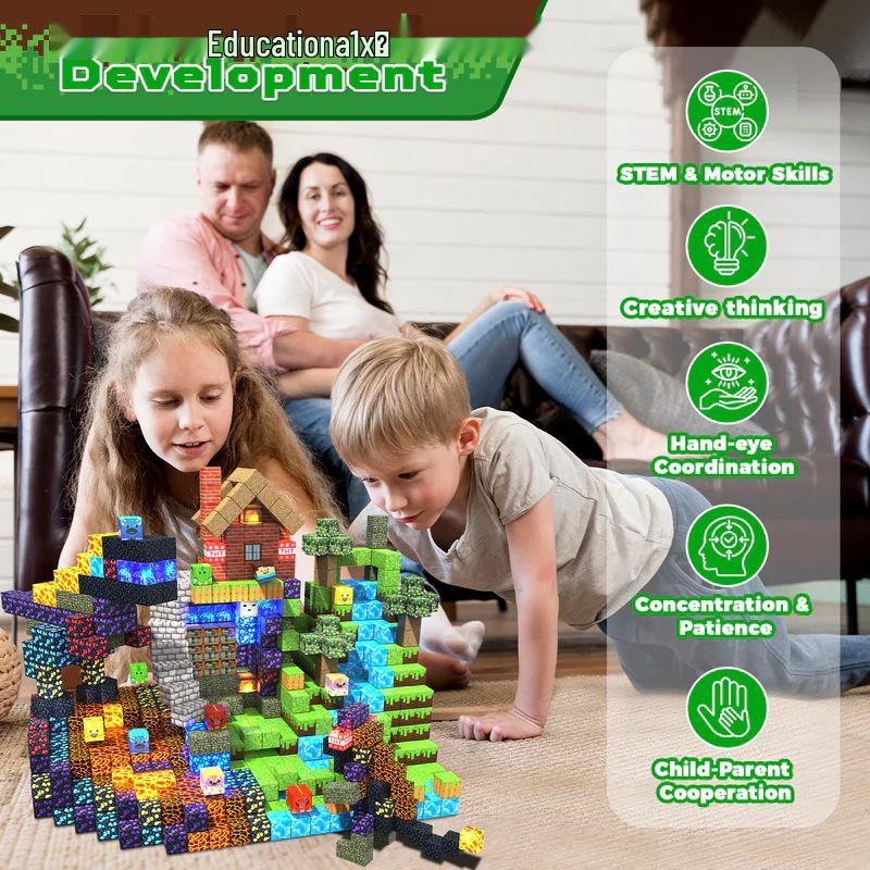 Magnetic Building Blocks: My Forest World Educational Toy Set for Kids
