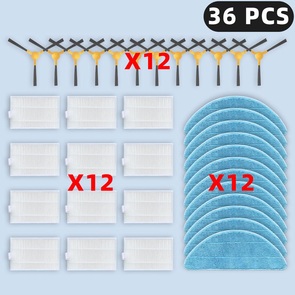 Compatible For Okami U100 Laser Plus R120 / Redmond RV-R650S RV-R670S / PURON PR10 / Genio Navi N600 Parts Filter Side Brush Mop