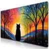 Large Gaming Mouse for and Keyboard Ideal for Office and Work and Cat Pad, 90x40cm, Non-Slip, XXL, Gaming, PC, Laptop, Use, (Rainbow Design)