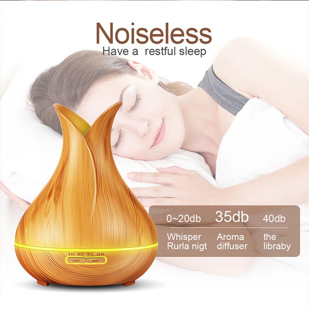 400ML Wooden Grain Aroma Essential Oil Diffuser Mist Humidifier Aromatherapy Diffuser with Remote Control for Home Mist Maker