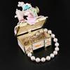Enamel Jewelry Box Organizer Cute Home Decor, Collectible, Birthday Gift, Art Crafts Trinket