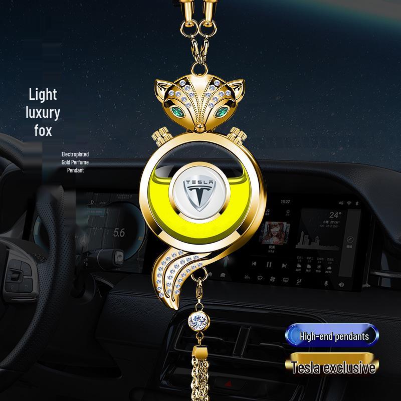 Crystal Rearview Mirror Air Freshener: Long-lasting Fragrance Pendant for Car Interior Decoration