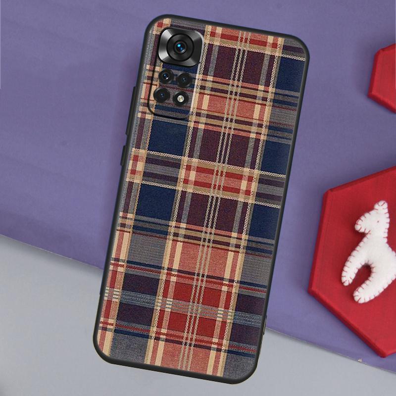 Scottish Plaid Warm Plaid Funda For Xiaomi Redmi Note 13 14 Pro 12 11 9 10 9S 10S 11S 12S Redmi 14C 10C 12C 13C Case