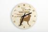 Stabyhoun, Stabijhoun, Fryske Stabij – Clock with dog, wooden clock with engraving | Art-Dog