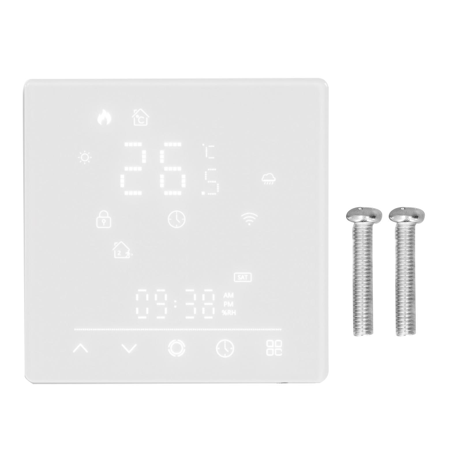 

Smart Thermostat 5A Home Water Underfloor Heating Temperature Controller 95240V AC White
