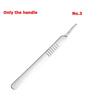 Non-Slip Metal Scalpel Knife Carbon Steel Surgical Scalpel Blades Handle Scalpel DIY Cutting Tool Repair Animal Surgical Knife