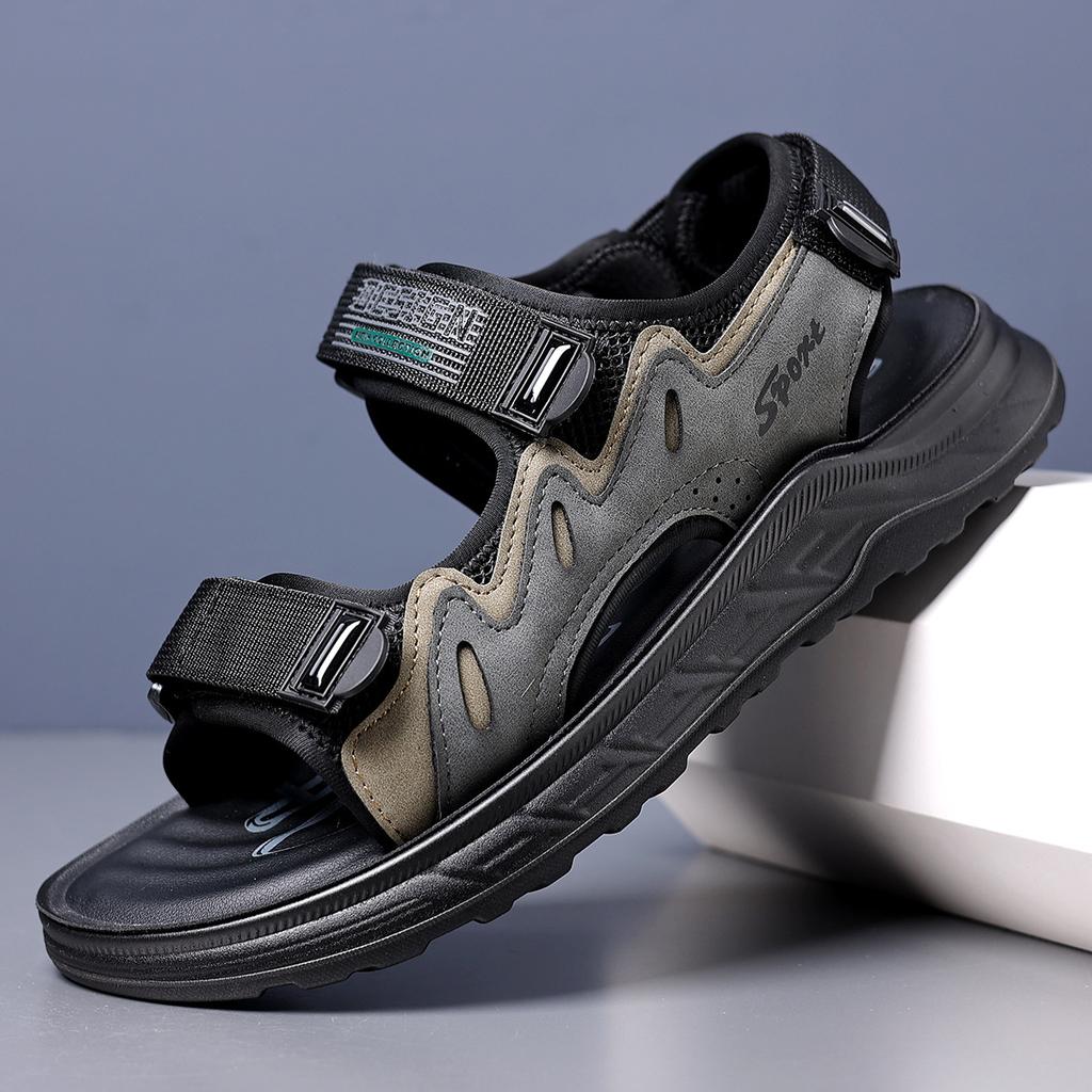 Fashion Outdoor Anti-slip Beach Shoes for Men Fashion Casual Driving Soft-soled Anti-slip Platform Sandals Male Summer New Sandals Man