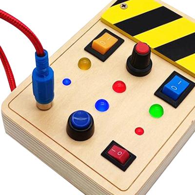 Montessori Toy Light Switch Toys Educational Toggle Cognition Game Fine Motor Skills Travel